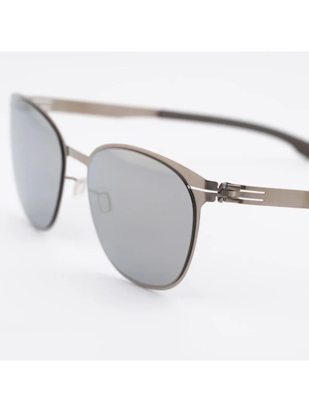 Ic! Berlin ANDREA R. M1444 030 Sunglasses Bronze Round Frame, Mirror Lenses